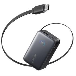 Pin sạc dự phòng 10000mAh Type C PD QC 3.0 45W Anker A1638 kèm cáp dây rút Type C